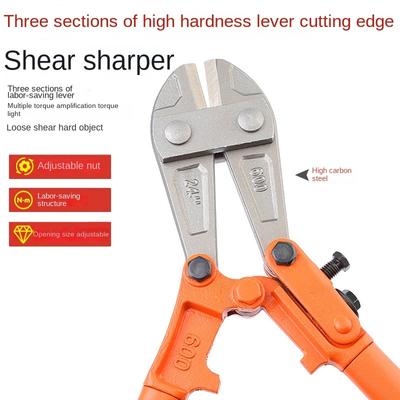 Bolt Cutter T8 Alloy Steel Manual Bolt Breaker Labor-saving Wire Rope Cutter Cutter Lock Pliers