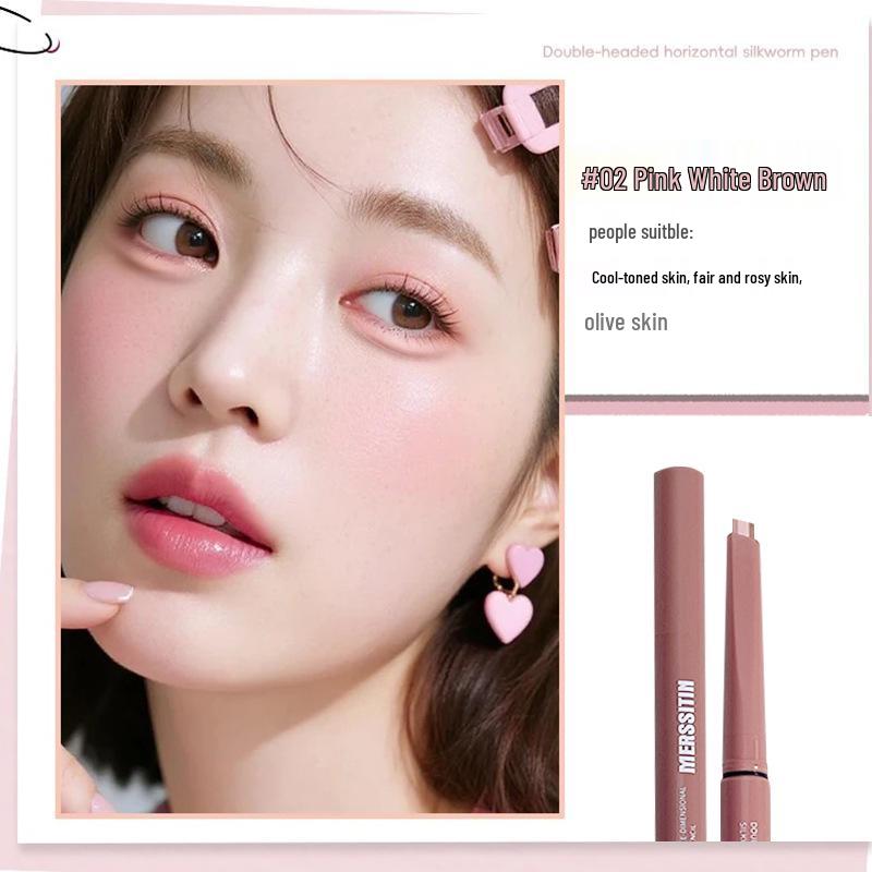 

Merssitin Dual Tip Tear Trough Highlighter Pen - Beginner-Friendly for Natural Look