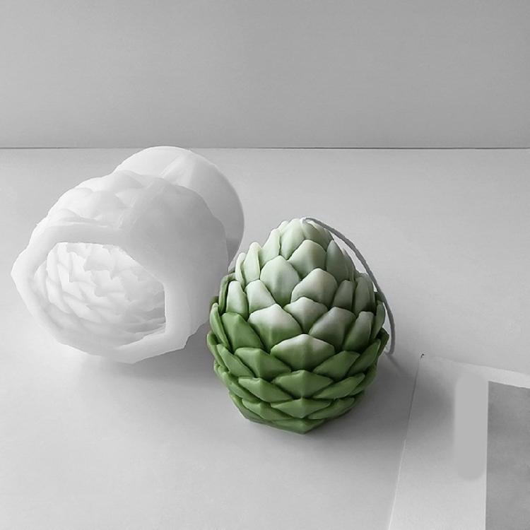 3D Tannenzapfen Kerzenform DIY Weihnachts-Aromatherapie Kerzenherstellung Silikonform