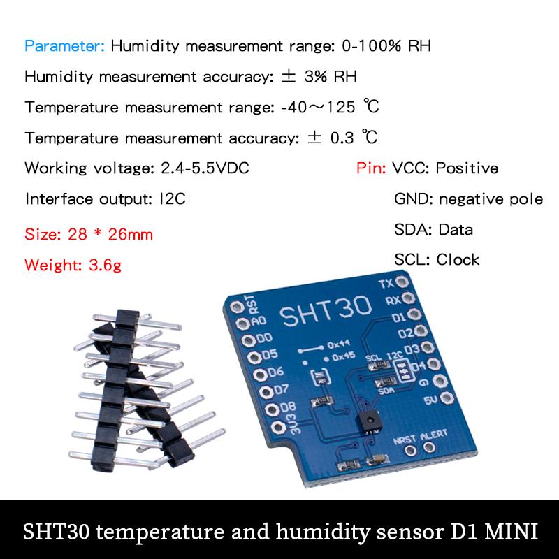 LIZAO SHT11 SHT11 SHT11 I1C Digital Temperature Humidity Sensor Wide Voltage DIS Module High Accuracy Electronic Parts