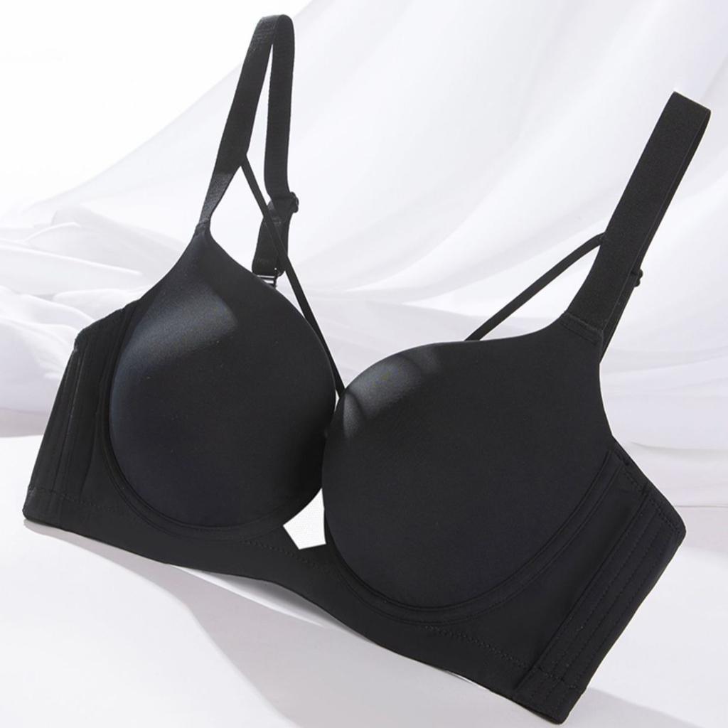 Traceless Bra Women's Plus-size Underwear Anti-sagging Lactation Gathering Bra Sexy Thin Bra Push Up Bra
