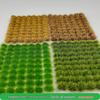 70 Miniature Seasonal Grass Clumps for Model Train Scenery and Military Dioramas