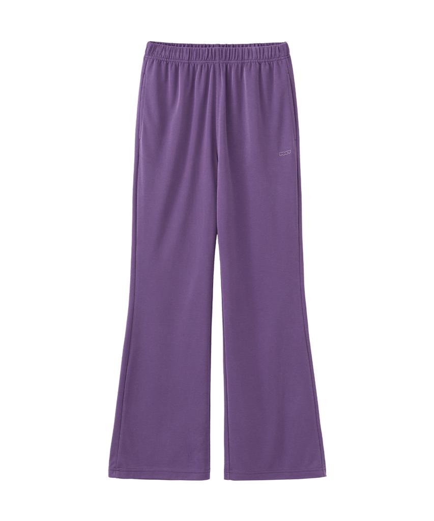 POEV Relaxed-Fit Layered Skirt Pants - Purple