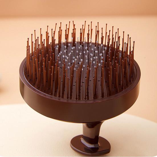 Scalp Massager Shampoo Brush with Ergonomic Handle Men Women Portable Travel Hair Growth Scalp Exfoliator Scrubber Cleaning Brush