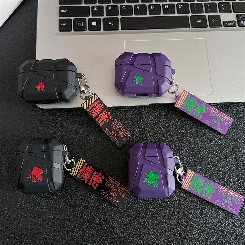 EVANGELION EVA Anime Case for Airpods 4 Pro 2 3 Earphone Accessories Bluetooth Headset Silicone Apple Air Pod 3/2/1 Cover Shell