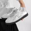 Silver Dexun Shoes Spring and Autumn New Shoes Lace Niche Retro Board Shoes