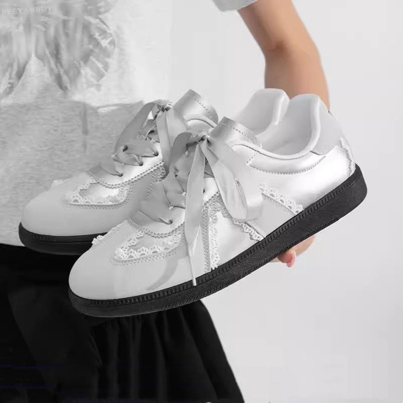 Silver Dexun shoes spring and autumn new shoes lace niche retro board shoes