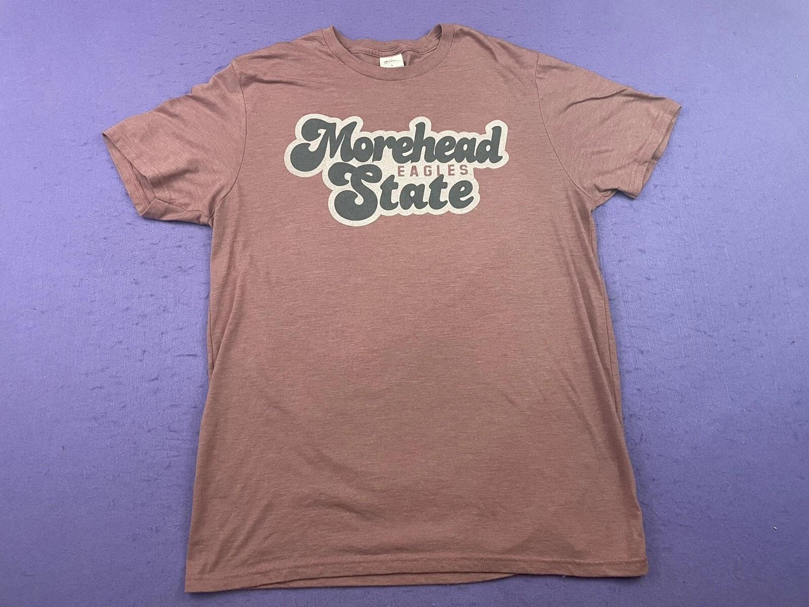 Morehead State University MSU Eagles Tee T-Shirt Womens L Light Red XL