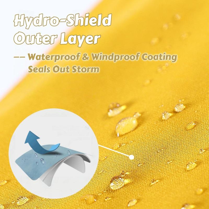 Storm Reflective Trim Dog Raincoat - Windproof & Waterproof Outdoor Adventure Jacket for Small/Medium Dogs Dog Clothes