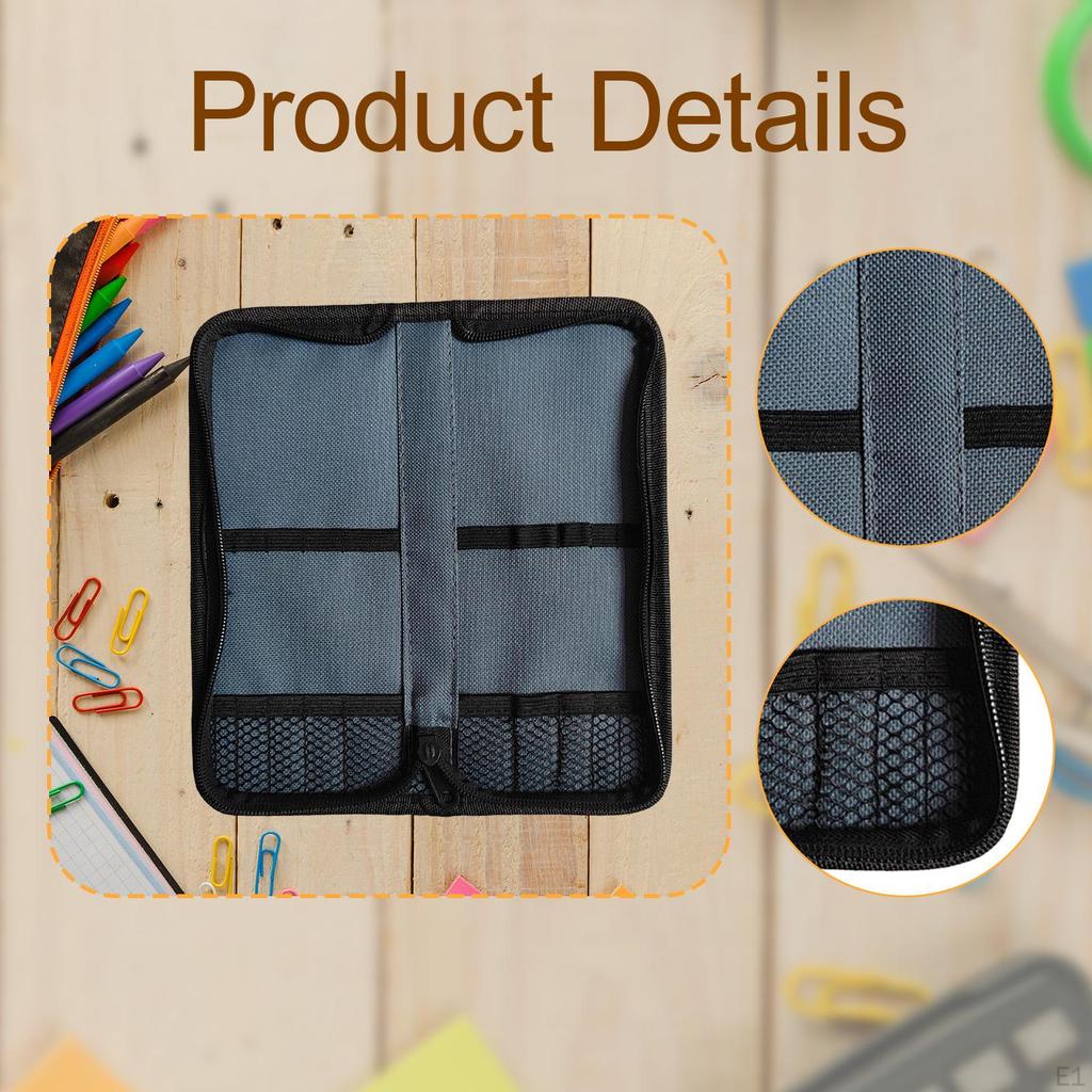 Artist Paint Brush Holder Travel Makeup Case Art Supply for 12 Slots Storage Carrying