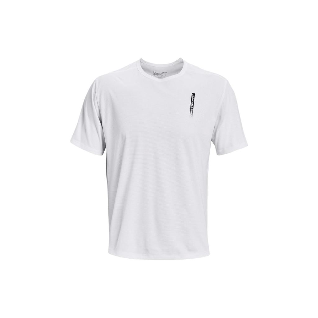 Under Armour CoolSwitch Letter Print Loose Fit Crew Neck T-Shirt Men Tops White 1370362-101
