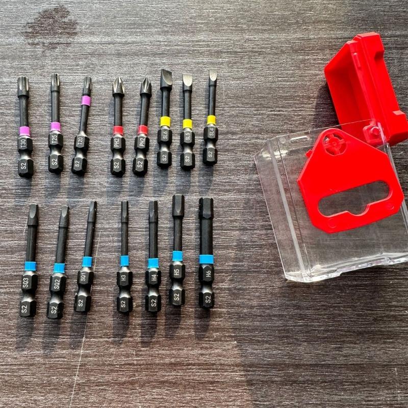 High Accuracy 15Pcs Screwdriver Bit In Multiple Shape Crafted From Strong Carbon Steel Flexible Tool Accessories