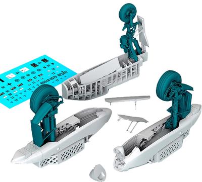 Reskit Thunderbolt II Fahrwerk Hangar Plastikmodellbauteile 1/48 A-10A/C (Große Mauer) RSKU48-0570