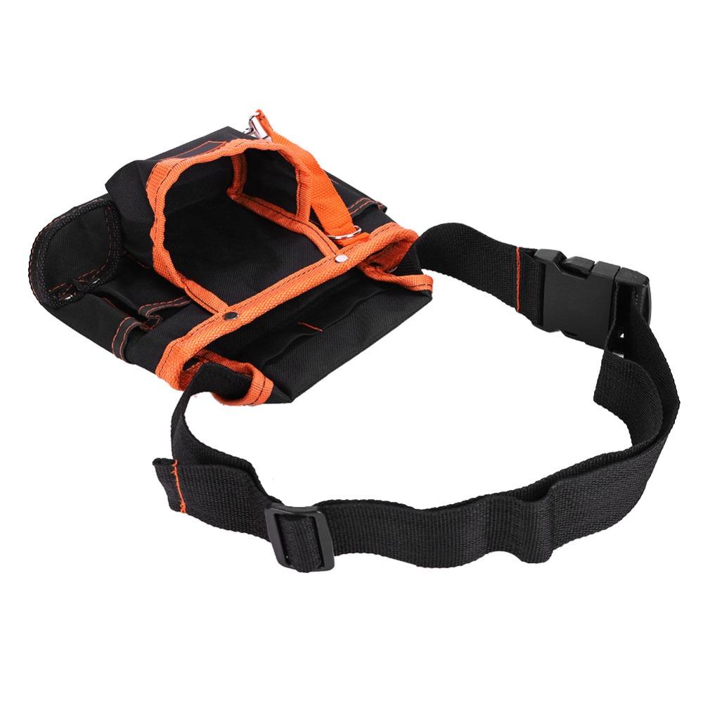 600D Oxford Cloth Waist Bag Adjustable Belt Portable Waist Tool Bag Strong Buckle 8 Pockets Tool Belt Bag