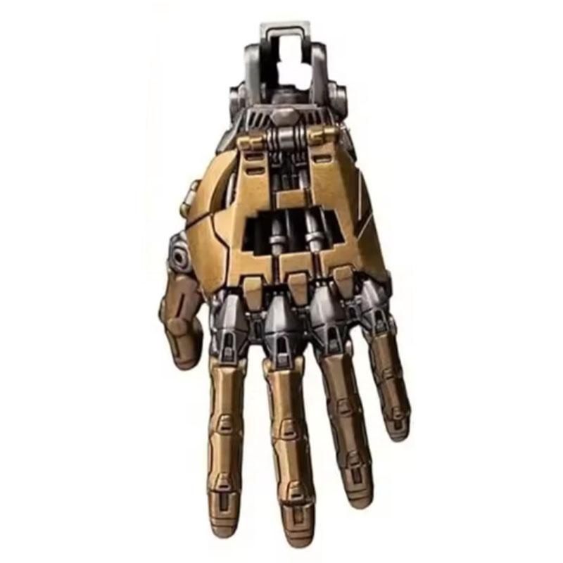 Hot Sale 5cm Robot Hand Collectible Daoism Mechanical With Chain Movable Finger Joints Hand Charm Display Gifts Pendant Ornament