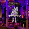 Swing Couple Halloween Hanging Swing Chain Hanging Voice-controlled Luminous Haunted House Horror Decoration Pendant Props