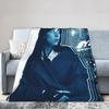 B-Billie-Girl E-eilish Chanteuse Musique Couverture Velours Printemps Automne Respirante Super Chaude Couvertures Jetées pour Literie Couvre-lits