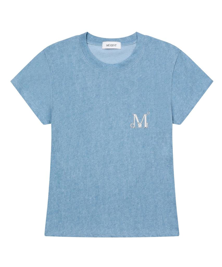 MUCENT Slap Pigment Washed Metal Logo Setup Short Sleeve T-Shirt (2 Colors)