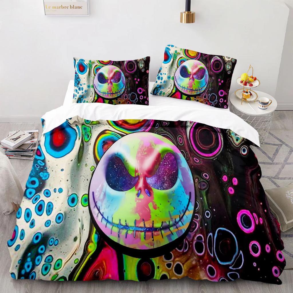 Christmas Horror Night 3D Digital Printing Three-Piece Set, Bedding
