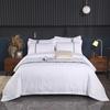 Pure White Eight-Piece Bedding Set: Duvet Cover, Quilt, Comforter & Bed Sheet