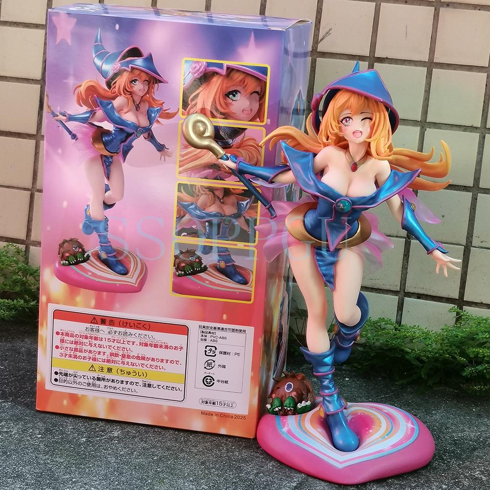 NEW Yu-Gi-Oh! Duel Monsters Model Dark Magician Girl 28CM Anime Girl PVC Action Figure Toy GK Game Statue Collection Model Doll