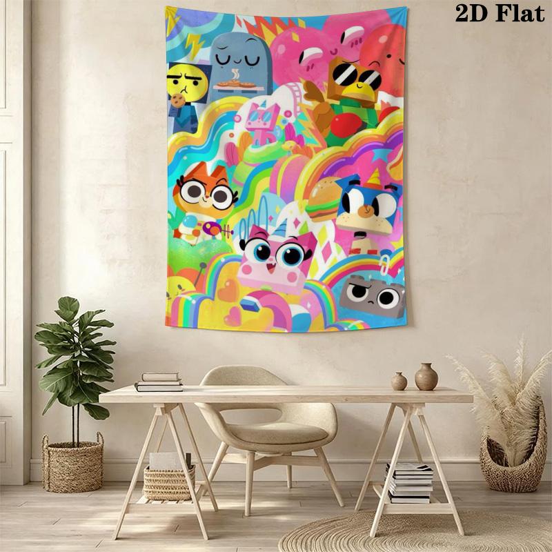 Unikitty Pattern Home Decor Tapestry, Wall Hanging, Decorative RV Wall Cloth.SGT0917150