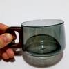 300ml Holzgriff Mahlen Kaffee Glas Kaffeetasse mit Tablett Löffel Hitzebeständig Frisch Gemahlener Kaffee Tasse Milch Tee Tasse Trinkgeschirr