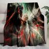 Angel Devil Fantasy Art Print Blanket Soft Comfortable All Seasons Couch Office Nap Travel Blanket Birthday Gift Christmas Present