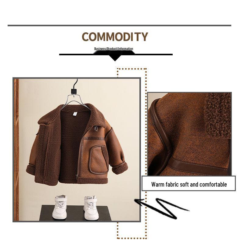 Chłopięcy płaszcz z podszewką ze sztucznego futra: Stylowa i Ciepła Odzież Wierzchnia na Zimę 2025