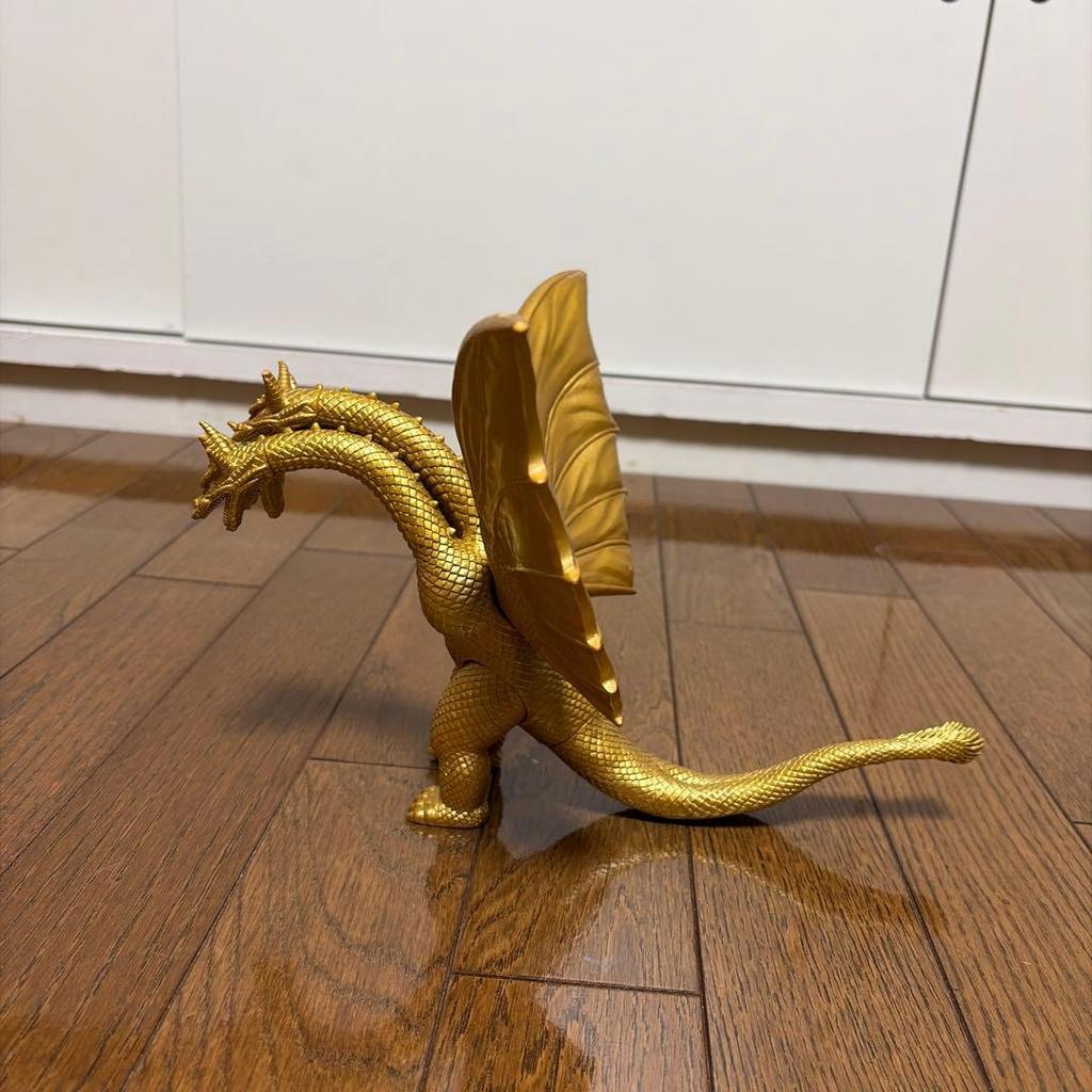 Used King Ghidorah Soft Vinyl Figure Gold