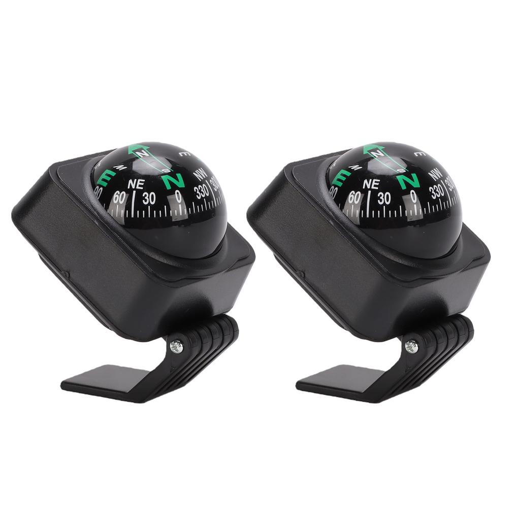 Car Compass Ball with Adhesive Base Portable Dashboard Compass for Vehicle Marine Automotive Outdoor Direction