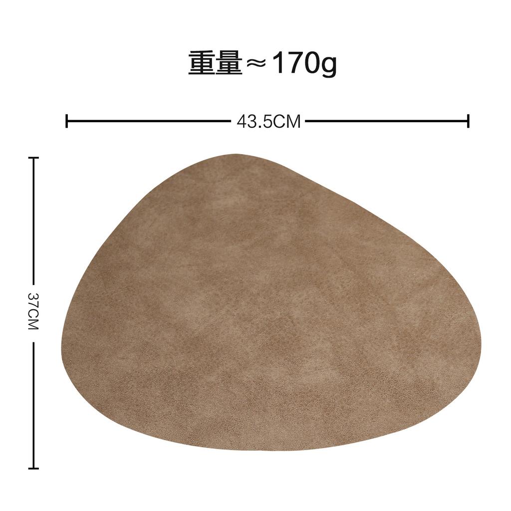 Special-shaped leather placemat household heat insulation mat waterproof and oil-proof dining table mat Nordic anti-scalding western dining mat