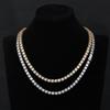 Colorfast Zircon Inlaid Tennis Chain Necklace and Bracelet for Men and Women - Hip Hop Fashion Jewelry