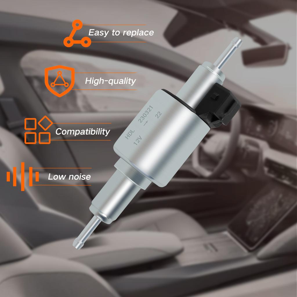 Car Diesel Heater Oil Fuel Pump 12V 24V Pulse Metering Gas Inline Car Air Parking Heater Oil Fuel Pump Auto Heaters Accessories