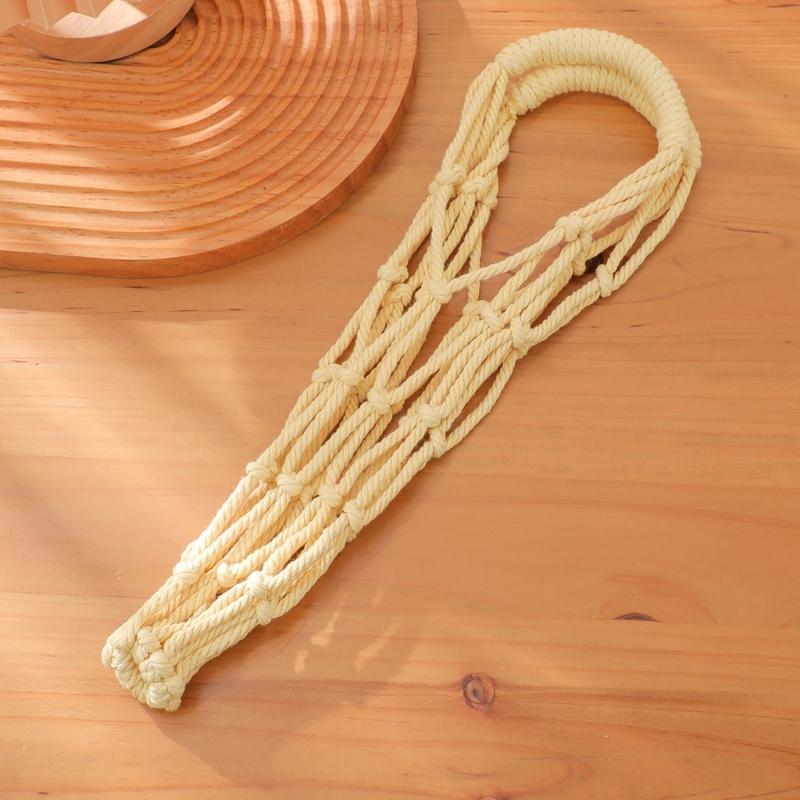Hand-Woven Bottle Holder Cup Sleeve Handmade Drink Container Sleeve Suitable For Hiking Camping And School
