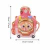 With Straw Kids Water Sippy Cup Straps Bear Plastic Cup Bottle Portable Drink Bottle  Home