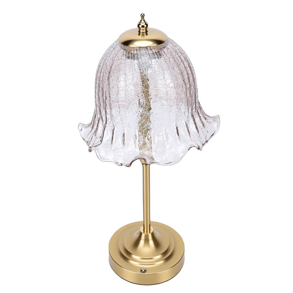 Cordless Table Lamp Glass Lamp Shade European Decorative Touch Table Lamp Night Light for Bedside Night Stand
