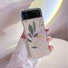 Face Art Luxury Case For Samsung Galaxy Z Flip 3 4 5G Funda Z Flip3 Clear PC Hard Shockproof Back Phone Coque