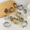 12 Stück Herbst Thanksgiving Ausstechformen Set Herbst Edelstahl Ausstechformen Formen Eichhörnchen Truthahn Ahornblatt