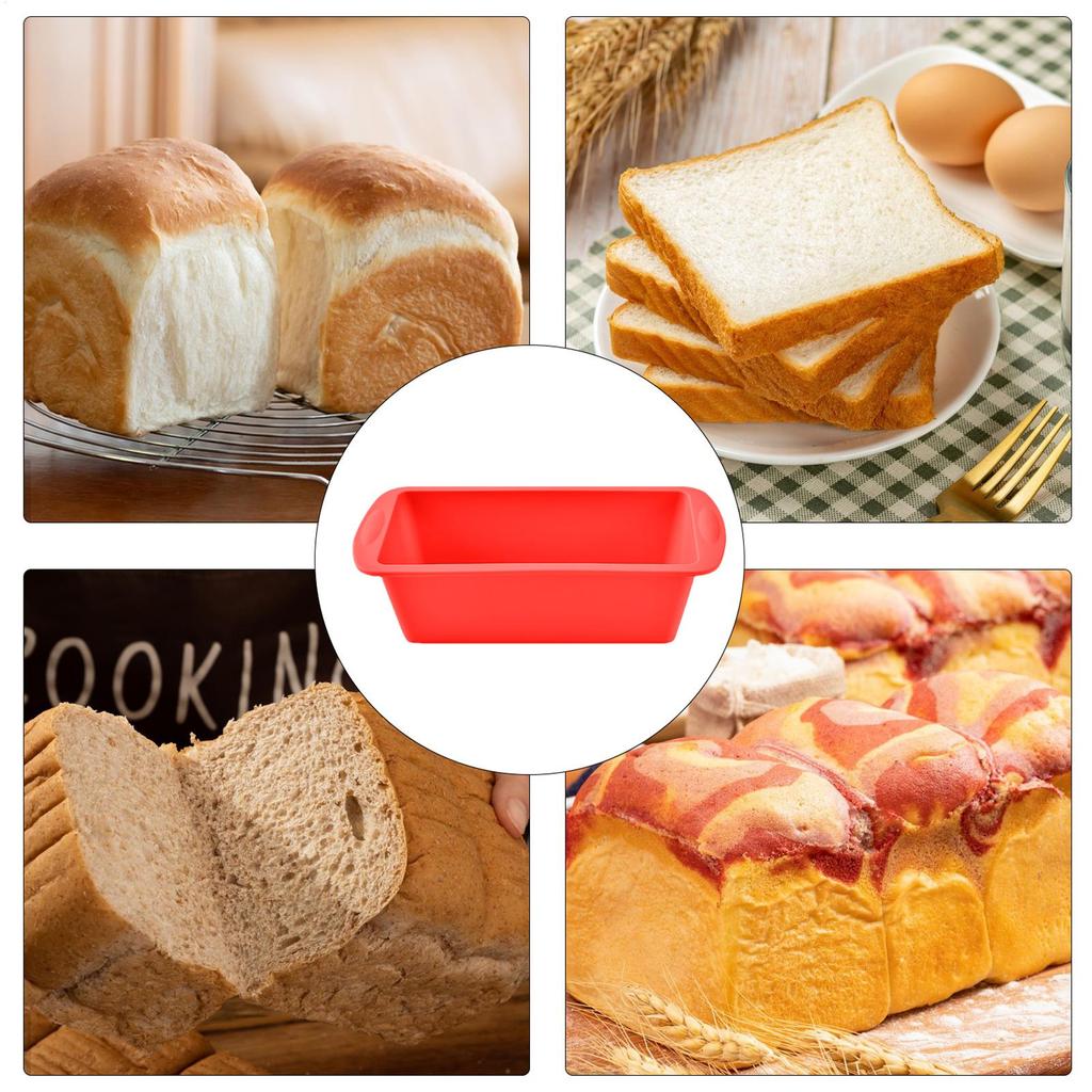 1Pc Household Rectangular Silicone Mold Candy Toast Mould Easter Bread DIY Kitchen Supplies Cake Bakeware Pan Baking Tools