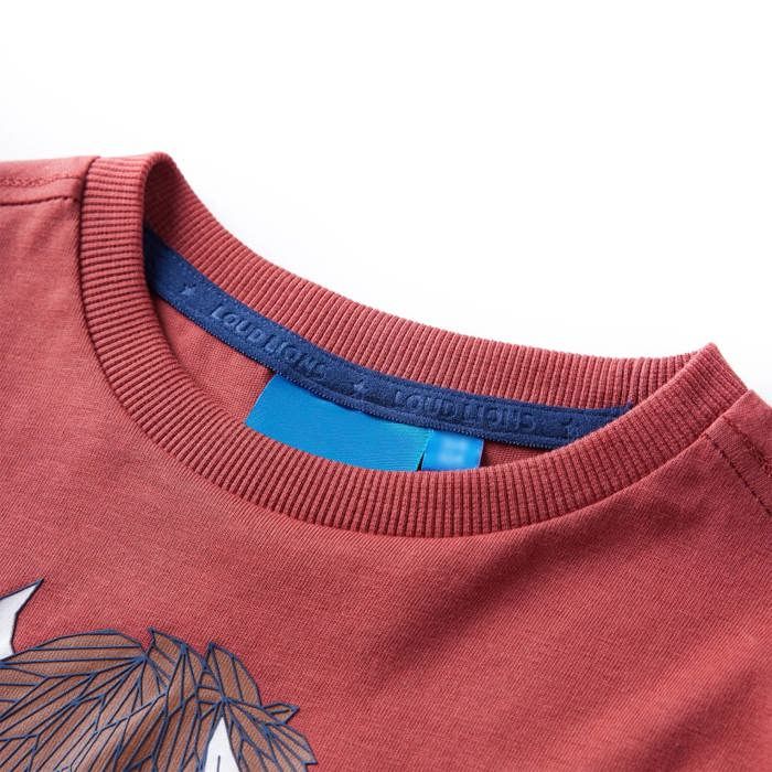 Children's Long-sleeved T-shirt Burnt Red 92/104/116/128/140