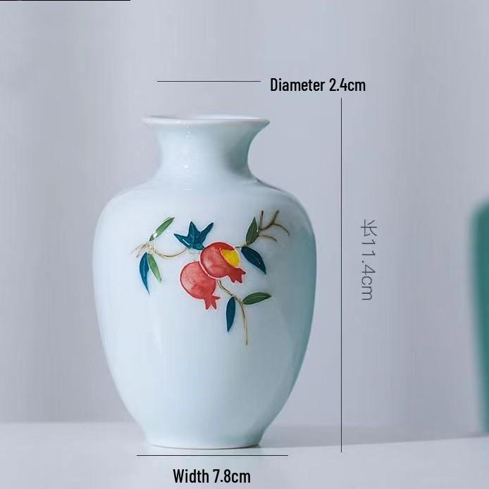 Antique Blue and White Chinese Porcelain Vase - European & American Handicraft for Flower Arrangements
