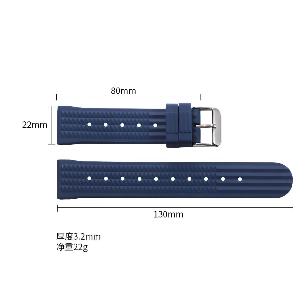 20mm 22mm Hot Sell Silicone Watch Strap Rubber Universal Watchband Wristwatch Band for Smartwatch Other Watches Bracelet for Men