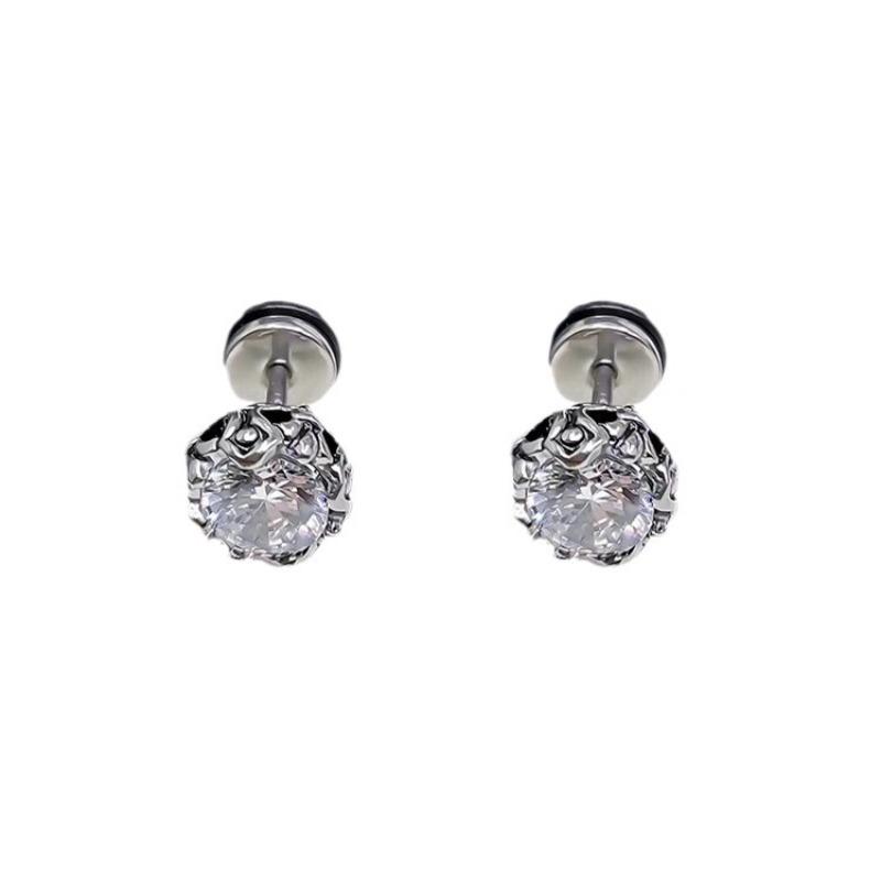 Cold and Cool Ear Pendants - Retro, Sophisticated, Minimalist Design - for Men with Unique Titanium and Steel Materials
