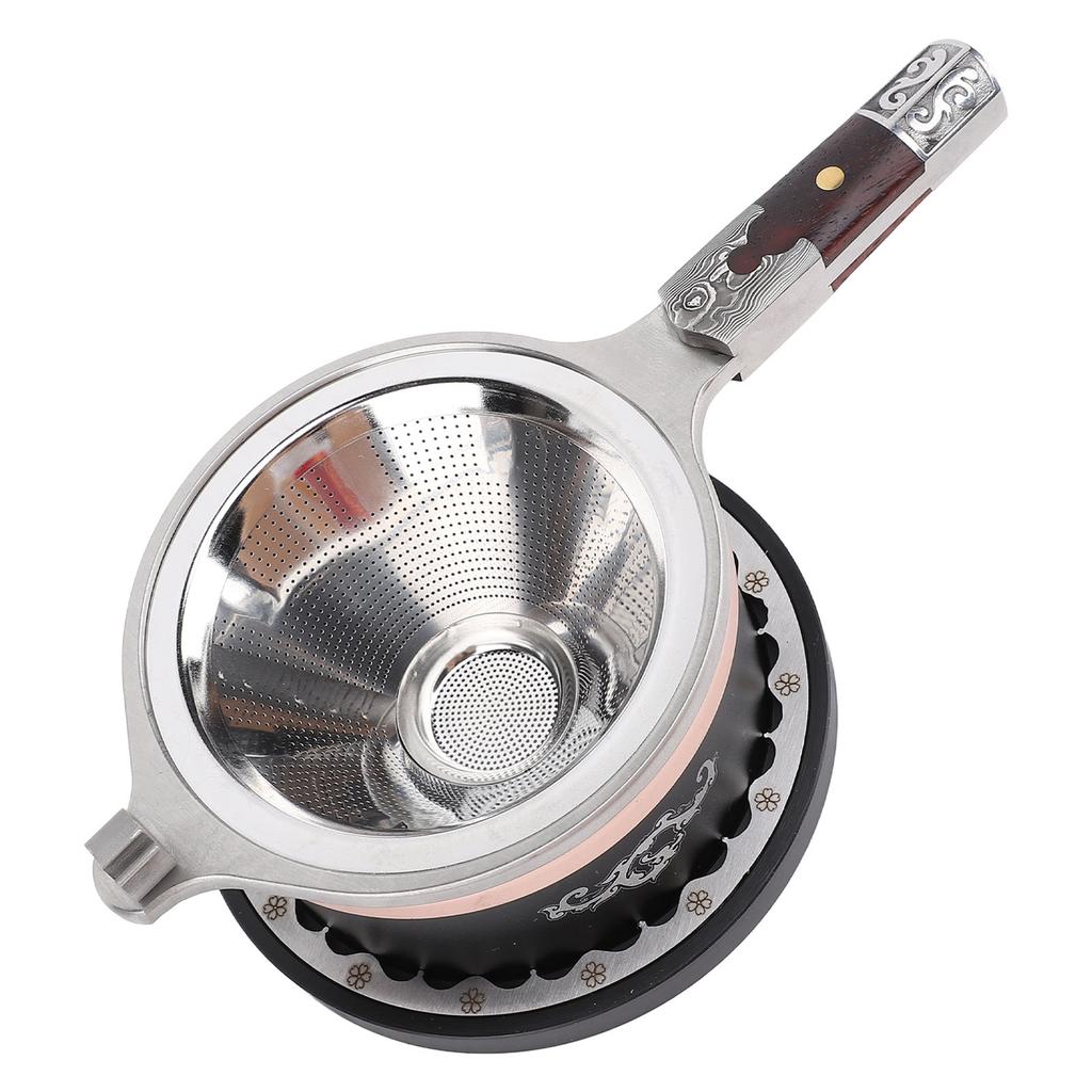 Sada čajových filtrů Jemná síťka Opakovaně použitelný Nerezový čajový cedník Infuzér Nálevka pro přípravu čaje