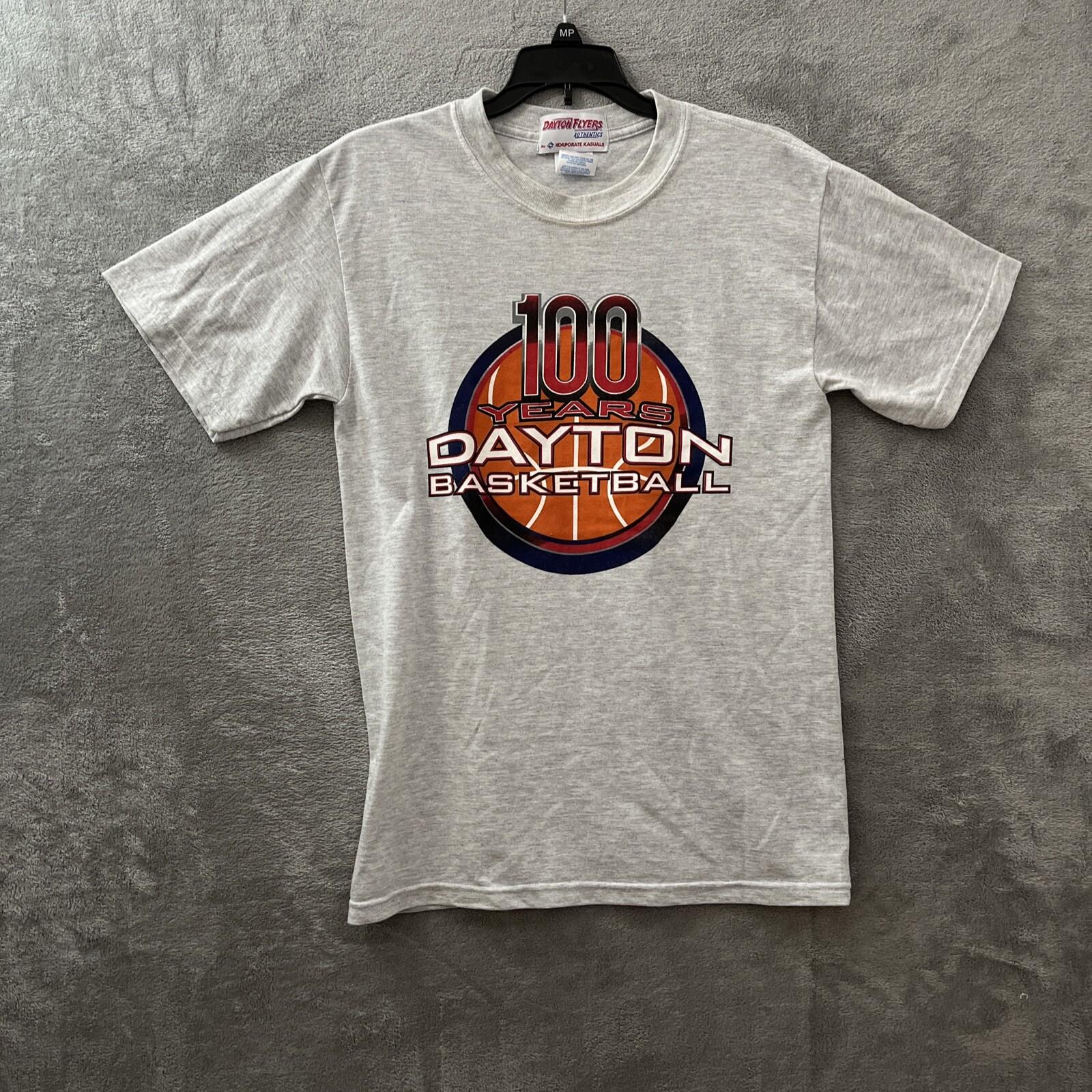 Dayton Flyers Shirt Mens Small Geometric Gray Short Sleeve Crew Neck NCAA S разноцветный