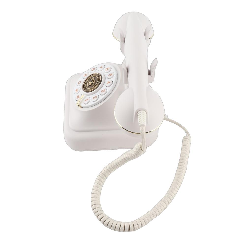 Vintage Telephone Sound Guestbook Function Decorative Retro Landline for Home Wedding Party