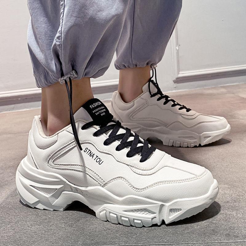 Autumn Breathable Men's Shoes 2025 New Little White Shoes Winter Trend Versatile Men's Leisure Sports Dad Trendy Shoes