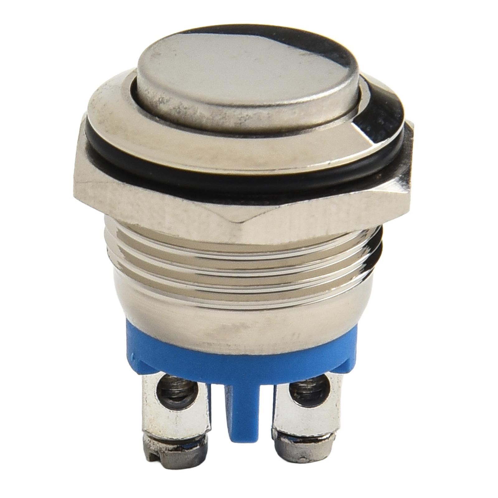 

12V Metal Waterproof Push Button Switch 16mm Momentary Normally Open with Brass Material Suitable for Contactors and Starters