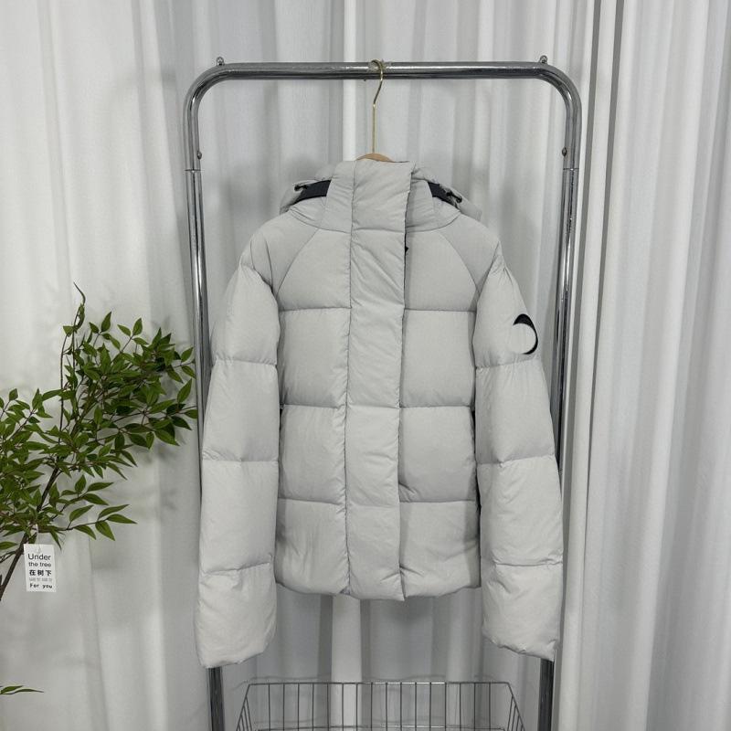 

Ouyang Nana Hooded Down Jacket: Detachable, Windproof, Waterproof, Warm, Unisex Style XXL білий